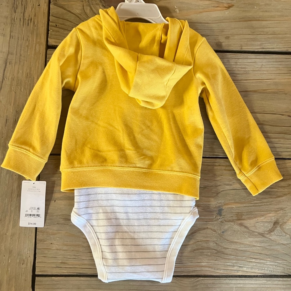 Carter’s Yellow Lion Hoodie 2-piece Set - Picture 5 of 5